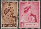 Bermuda - 1948 Royal Silver Wedding SG.125-6 mounted mint