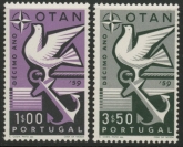1960 Portugal SG.1164-5 10th Anniv of Nato Set of 2 values U/M (MNH)