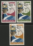 1960 Portugal SG.1198-200 50th Anniv.of National Guard Set of 3 values U/M (MNH)