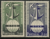1952 Portugal SG.1065-6  3rd Anniv. of NATO. set 2 values U/M (MNH)
