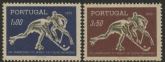1953 Portugal SG.1067-8 8th World Roller Skating Hockey Championship . set 2 values U/M (MNH)