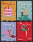 2001  Portugal.  SG.2855-8  Greetings  set 4 values. U/M (MNH)