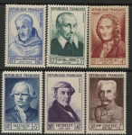 1956 France SG.1172-7 French Inventors Set of 6 values mounted mint