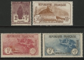 1926-7 France SG.450-3 War Orphan's Fund Set of 4 values mounted mint