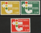 1965 Portugal SG.1260-2 1st National Traffic Congress Set of 3 values U/M (MNH)