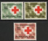 1965 Portugal SG.1273-5 Cent of Portugese Red Cross Set of 3 values U/M (MNH)