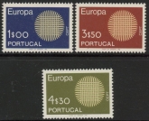 1970 Portugal SG.1378-80 Europa Set of 3 values U/M (MNH)