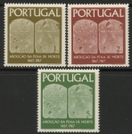 1967 Portugal SG.1332-4 Cent of Abolition of Death Penalty Set of 3 values U/M (MNH)