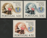 1968 Portugal SG.1343-5 20th Anniv of W.H.O. Set of 3 values U/M (MNH)