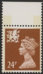 W 60  24p  2B chestnut  ex DX13 Questa  U/M (MNH)