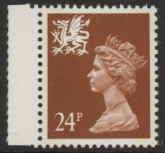 W 60  24p  2B chestnut  ex DX15 yellow fluor Questa  U/M (MNH)