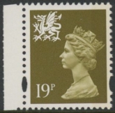 W 71  19p  RB bistre  ex DX17 yellow fluor Questa  U/M (MNH)