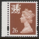 W 80  26p 2B  chestnut ex DX19  Harrison  U/M (MNH)