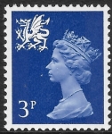 W 14g  3p 2B ultramarine. Gum Arabic Harrison U/M (MNH)