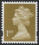 SG.1668 1st 2B Gold  DLR -   from coil -  blue fluor.  U/M (MNH)