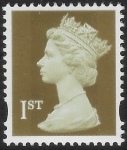 SG.1668 1st 2B Gold  Walsall -  ex sheet.  blue fluor    U/M (MNH)