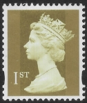 SG.1668 1st 2B Gold  Enschede  from coil.  blue fluor    U/M (MNH)