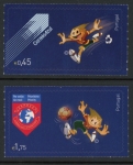 2004 Portugal SG.3073-4 European Football Championships set of 2 values U/M (MNH)