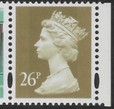 Y1692  26p  2B  Gold  blue fluor, ex DX19 Harrison   U/M (MNH)