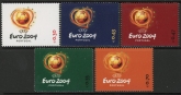 2003 Portugal SG.3014-8 European Football Championship Set of 5 values U/M (MNH)