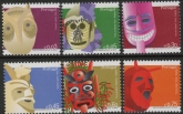 2006 Portugal SG.3349-54 Masks Set of 6 values U/M (MNH)