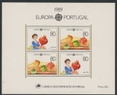 1989 Portugal MS.2137 Europa Mini Sheet U/M (MNH)
