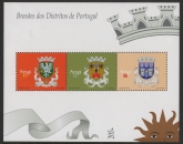1996 Portugal MS.2523 District Arms Set of 2 Mini Sheets U/M (MNH)