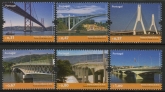 2008 Portugal SG.3628-33 Bridges Set of 6 values U/M (MNH)