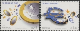 2009 Portugal SG.3641-2 10th Anniv of the Euro Set of 2 values U/M (MNH)