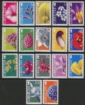 2004-6 Gibraltar SG.1094-1106 Wild Flowers Seet of 17 values U/M (MNH)