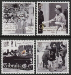 2004 Gibraltar SG.1078-81 50th Anniv of Visit of QEII Set of 4 values U/M (MNH)