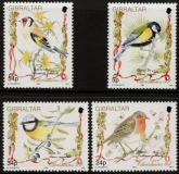 1994  Gibraltar  SG.732-5 Christmas - songbirds  set 4 values  U/M (MNH)
