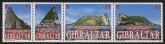 2002  Gibraltar  SG.1016-9 Views of The Rock of Gibraltar. set 4 values. U/M (MNH)