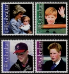 2002  Gibraltar  SG.1020-3  18th Birthday of Prince Harry. set 4 values. U/M (MNH)