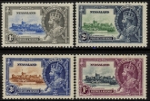 1935 Nyasaland - SG.123-6 KGV Silver Jubilee set  mounted mint.  Cat. value £40.00