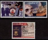 2005 Gibraltar SG.1139-41 Anniversaries Set of 3 values U/M (MNH)