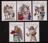 2005 Gibraltar SG.1146-50 Christmas Angels Set of 5 valves U/M (MNH)