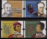 2010 Portugal SG.3745-8 Personalities Set of 4 values U/M (MNH)