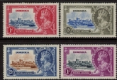 1935 Dominica - SG.92-5 KGV Silver Jubilee. very lightly mounted mint. Cat. value £50.00