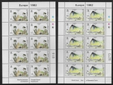 1982  Gibraltar  SG.479-80 EUROPA. 'Operation Torch' sheetlets (2) U/M (MNH)