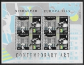 1993  Gibraltar  SG.690-3 EUROPA. 'Contempory Art' sheetlets (2) U/M (MNH)