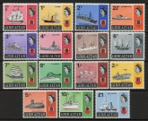 1967-9  Gibraltar  SG.200-13  Ships definitives  set 13 values  U/M (MNH)