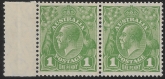 1926  Australia  SG.95 & 95b  ASC8(1)ia 1d sage green. Die 1 & Die 2 joined pair'.U/M (MNH)