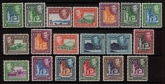 1949-52 St. Vincent SG164-77 Definitives Set of 19 values U/M (MNH)