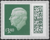 V5028? £3.40 grey- green M25L MAIL (from sheet) U/M (MNH