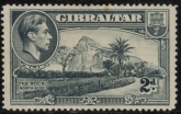 1938 Gibraltar SG.124 2d grey Mounted Mint Cat. £32.00