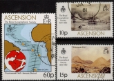 1980 Ascension SG274-6 150th Anniv of Royal Geographical Society Set of 3 values VFU