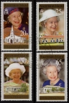 1996 Ascension.  SG.671-4 70th Birthday Queen Elizabeth II. set 4 values Vfu.