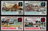 1975 Ascension. SG.195-8  160th Anniversary of Occupation set 4 values Vfu.