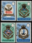 1971 Ascension SG149-52 Royal Naval Crests Set of 4 Values VFU